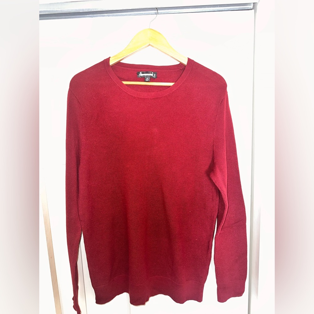 J. Crew Men's Red Sweater Medium